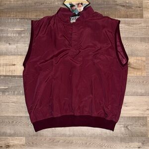 Zero Restriction golf outerwear Burgundy XL vest NEW